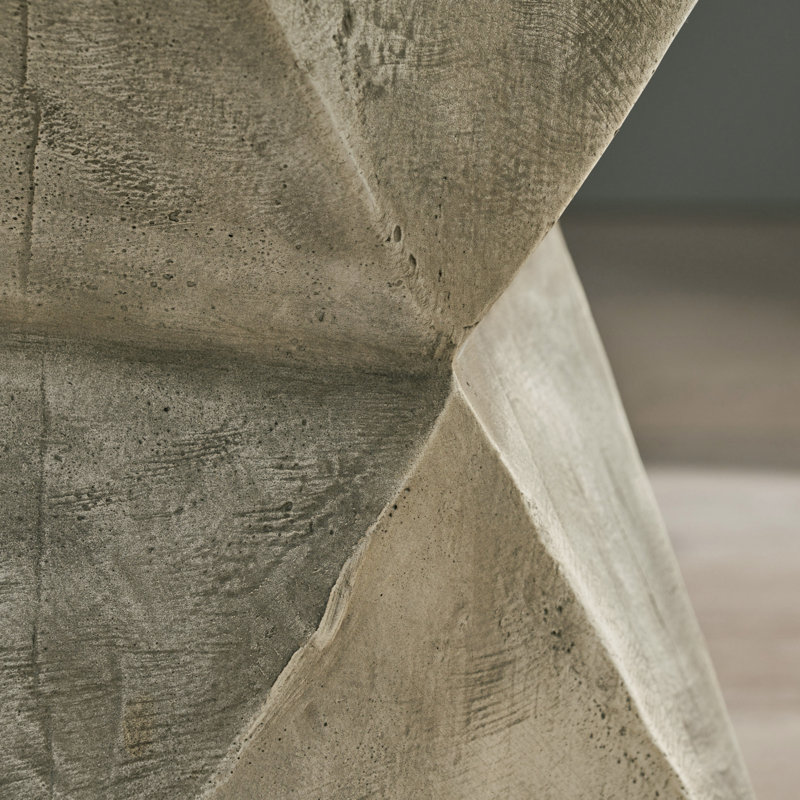 Encinal Concrete Top End Table, Light Gray