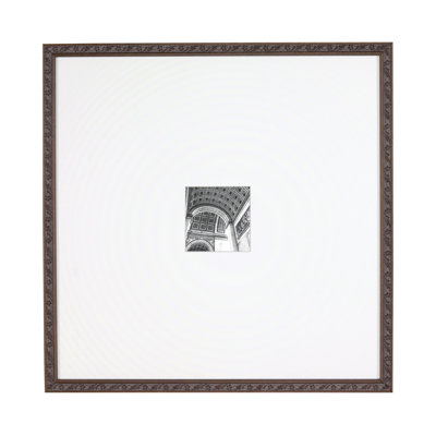 Gallery Wall Poplar Wood with Flower Decal 6 Frame Set