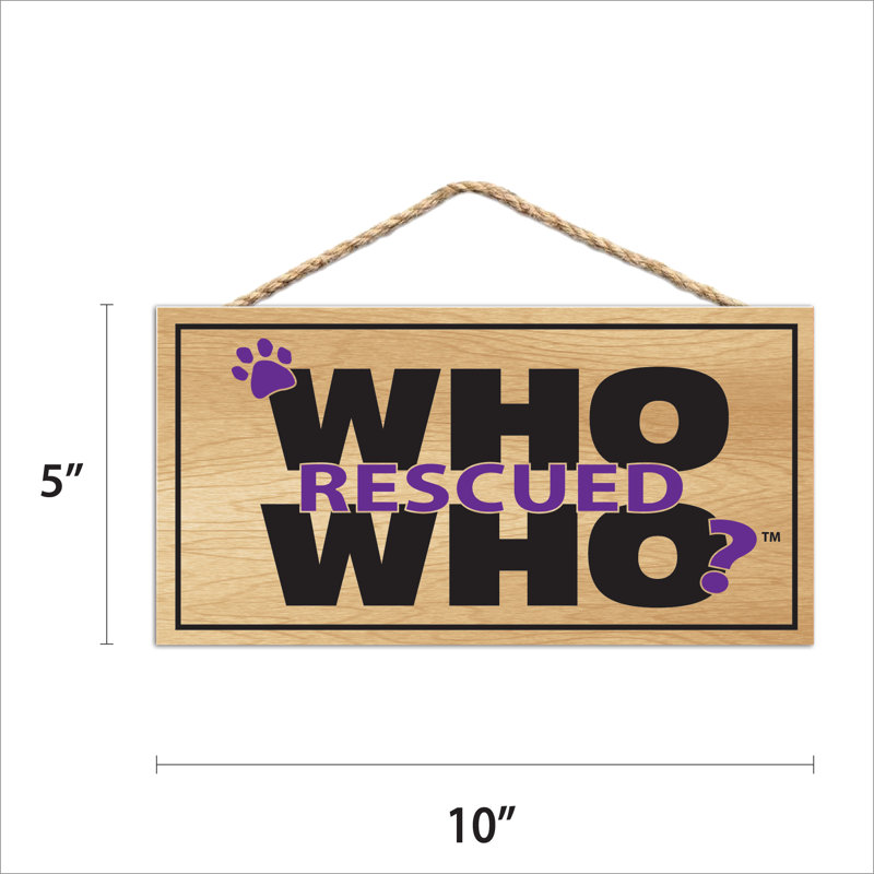 Panneau «Who Rescued Who»