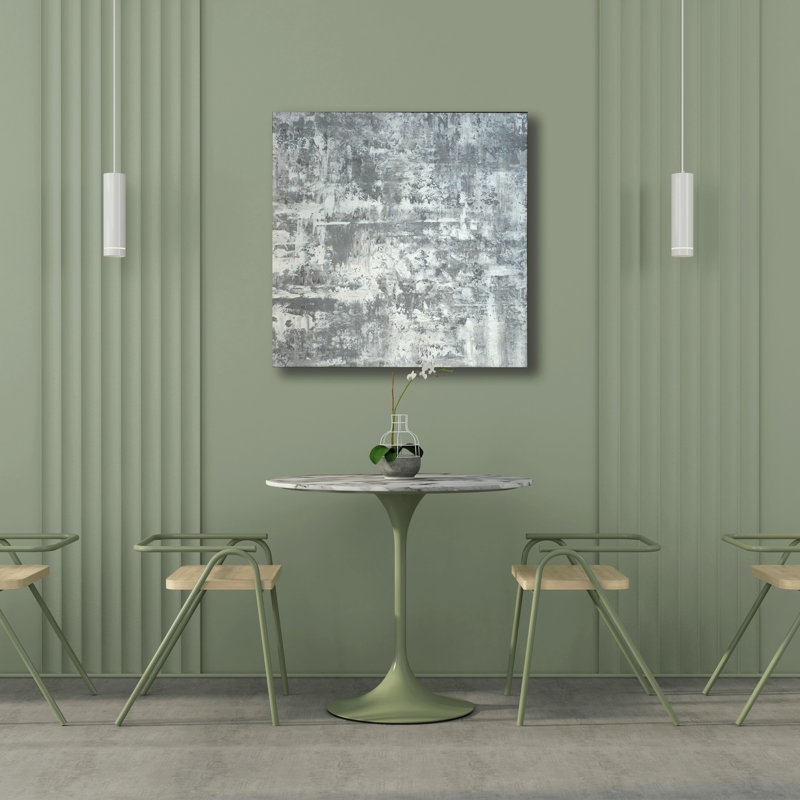White Rain - Artist Enhanced Canvas Print, 20" H x 20" W x 1" D, Unframed