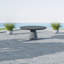 Delijah Outdoor Round Dining Table-57338596