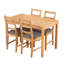 4 - Person Solid Oak Dining Set-87460562
