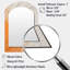 Miroir mural orange et blanc-113749752