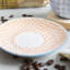 Nicola Spring Hand-Printed Cappuccino Saucers - 14.5cm - Orange - Pack of 6