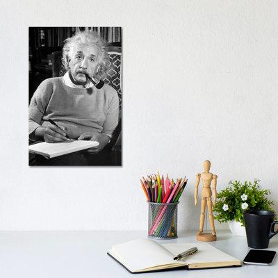 Albert Einstein (1879-1955) - Reproduction de photo sur toile tendue