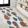 Wigand Modern Fish High-Low Navy/Orange/Cream Indoor/Outdoor Rug