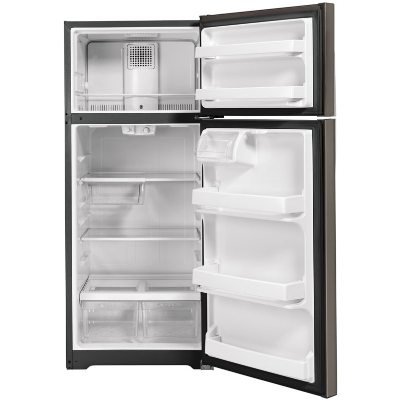 GE Appliances 28" 17.5 Cubic Feet Energy Star Top Freezer Refrigerator, Slate