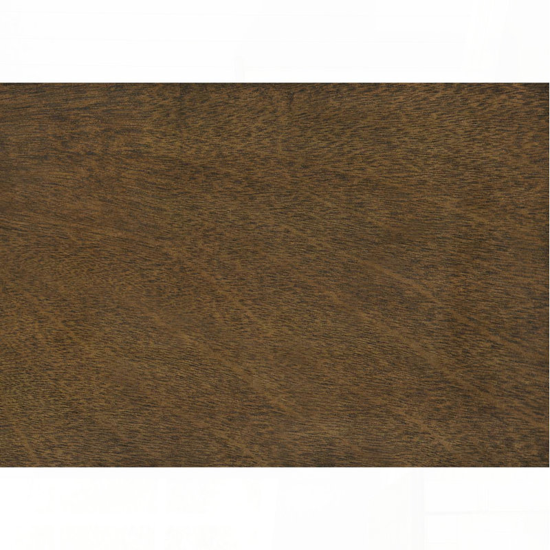 Table d'appoint étroite avec tiroir de rangement et tablette inférieure - placage brun