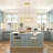 3 - Light Kitchen Island Rectangle Chandelier-344545485