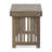 Foldable Side Table In Grey Wood With Slat Refinement, 21.07W X 13.87D 15.77H Quality, Style,
