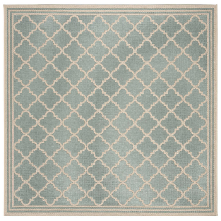 Ferrill Linden 100 Performance Geometric Indoor/Outdoor Area Rug