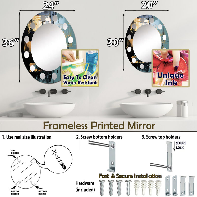 Miroir Weihs, 30 po x 20 po