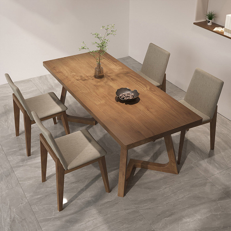Table de salle à manger Burlywood, 29.53"H x 70.87"L x 31.5"W