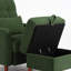 Upholstered Armchair with Footstool-1354990034
