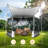 12x12 Pop up Gazebo Screen House Tent for Camping(Upgraded Strut version）)-105587599