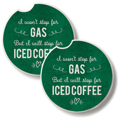 Ensemble de 2 sous-verres en verre glacé