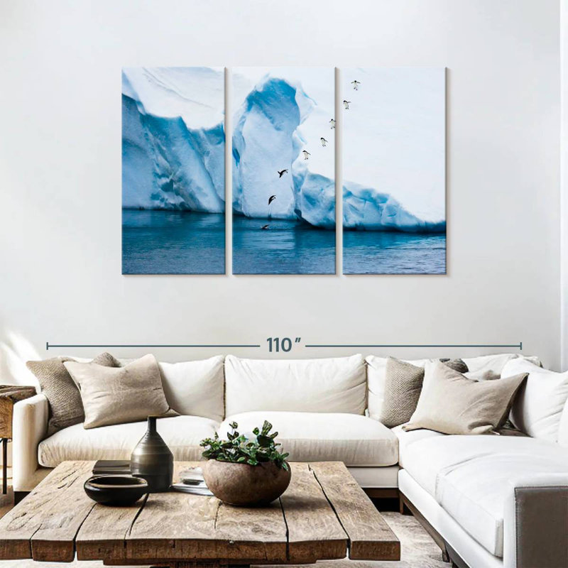 Brampt Playful Penguins, 48" H x 74" W