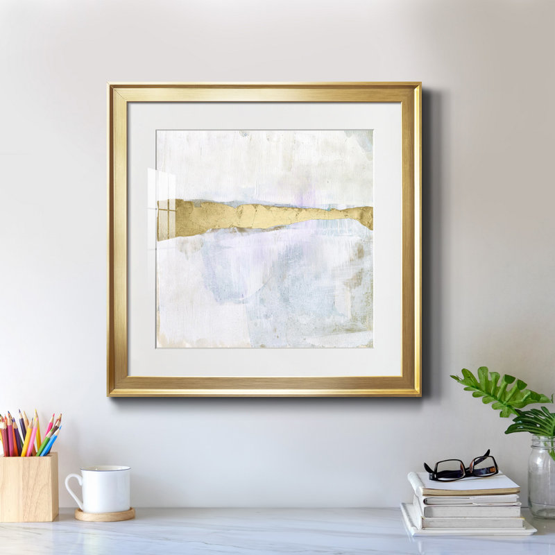11_Gold Ribbon Horizon I-Premium, reproduction encadrée - prête à être accrochée, H 34,5 po x l 34,5 po x P 1,5 po