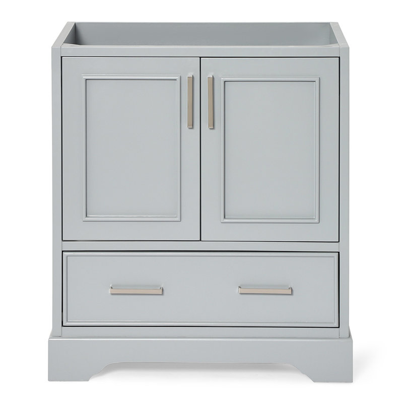 Base de meuble-lavabo simple 30 po Peightyn seulement, Gris