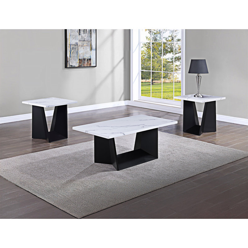 Cocktail Set Coffee Table End Table Set