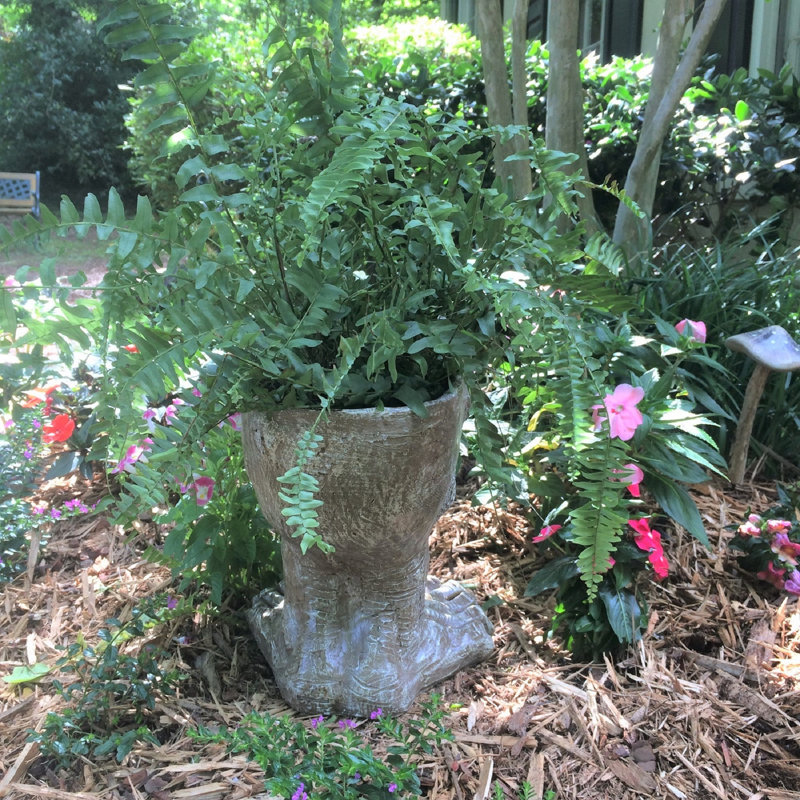 Statue de jardin 6 pièces Friki Tiki, Délavé à la pierre