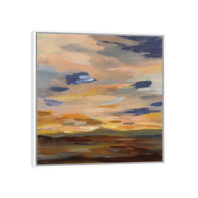 «High Desert Sky III Navy» par Silvia Vassileva - reproduction d'art, Pas de tapis, H 37 po x l 37 po x P 1,5 po