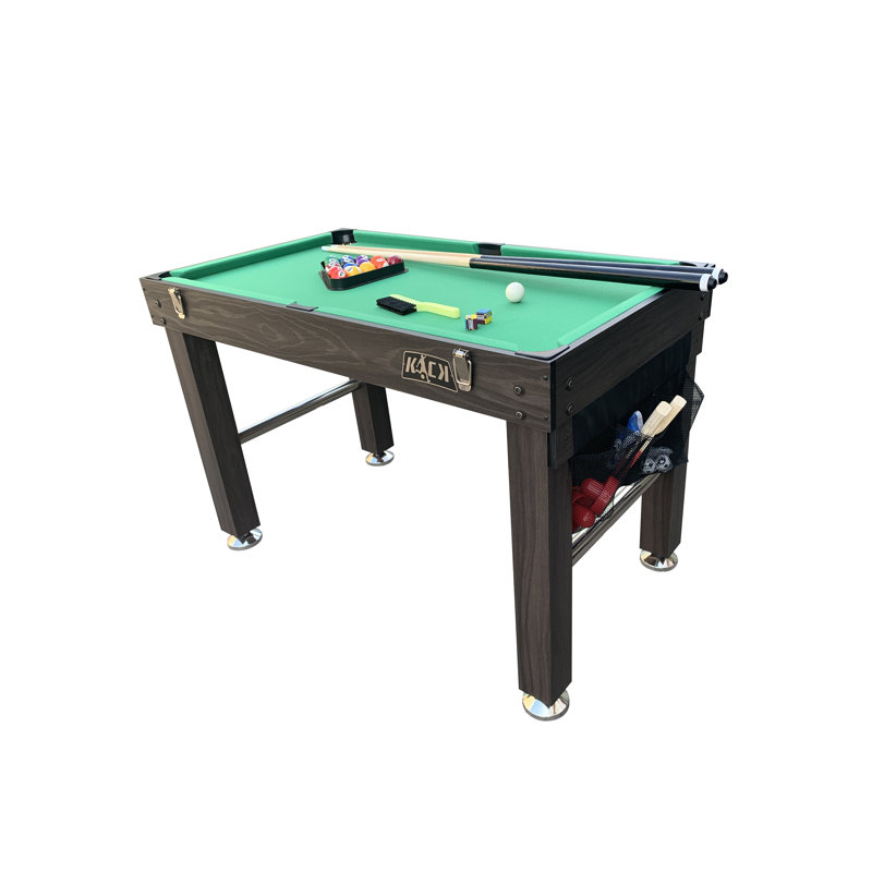 KICK Minotaur 48" 5-in-1 Multi-Game Table Combo Arcade Set for Home, Game Room, Friends & Family, Brown