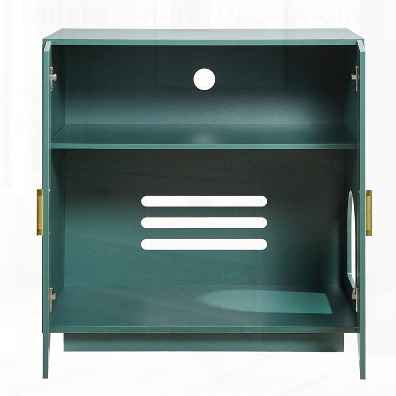 Enceinte de litière pour chat, armoire cachée avec trous ventilés, salle de bain intérieure en bois, maison pour animaux à double porte, table d'appoint pour la plupart des bacs à litière