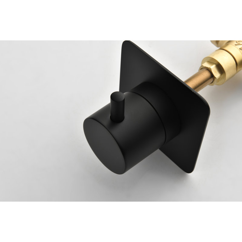 Valve de douche 3/4 "avec contrôle de volume et de débit - poignée réglable en laiton