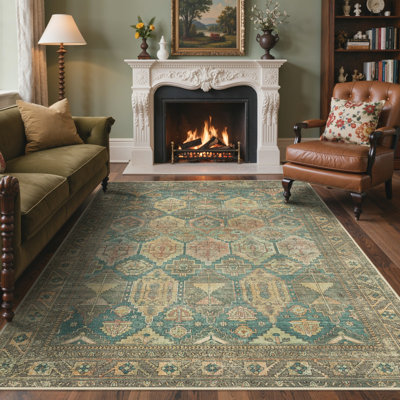 Machine Printed Area Rug