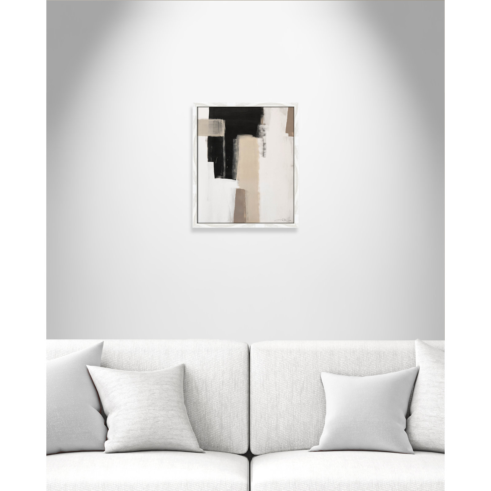 Earth Scapes I Print, 19" H x 16" W x 1.25" D, White Slim Unmatted Picture Framed
