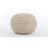 Yolanda 20"W Round Jute and Cotton Pouf