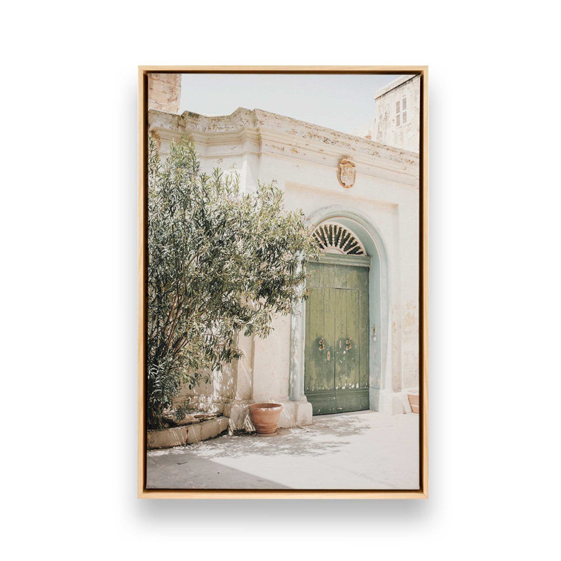 Impression sur toile Secret Garden Gate, H 12,75 po x l 8,75 po x P 1,75 po, Cadre américain en érable flottant