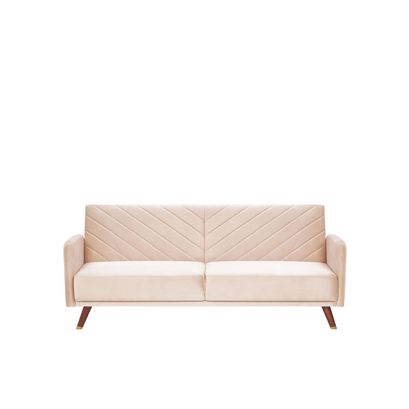 Salas Velvet Sleeper, Beige