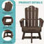 Chaise de salle à manger pivotante extérieure Hdpe-224950888