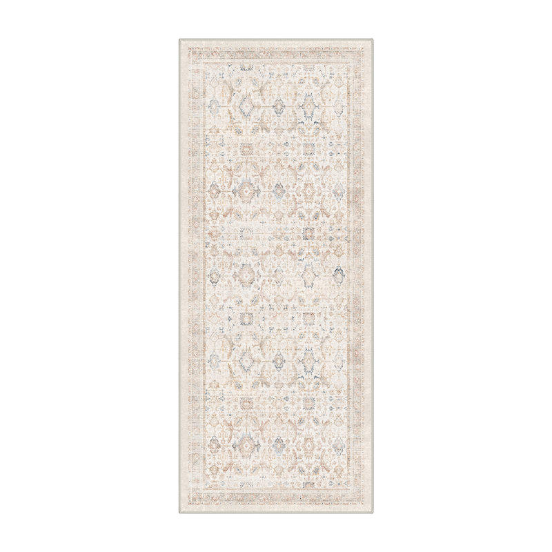 Tapis performance brun clair Abastos, Tapis de couloir 2 pi 3 po x 6 pi