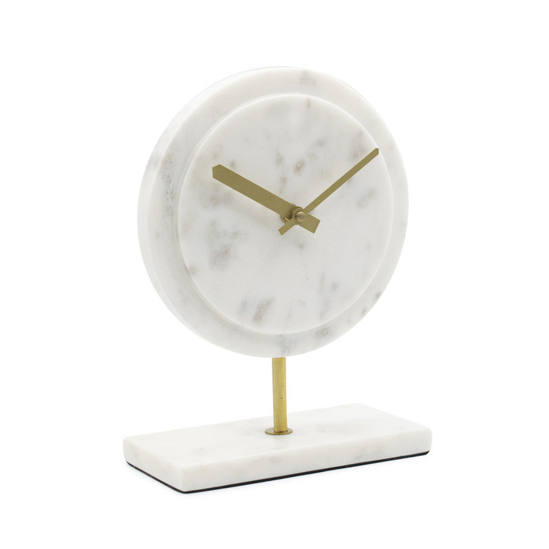 Horloge de table Dorris, Marbre naturel