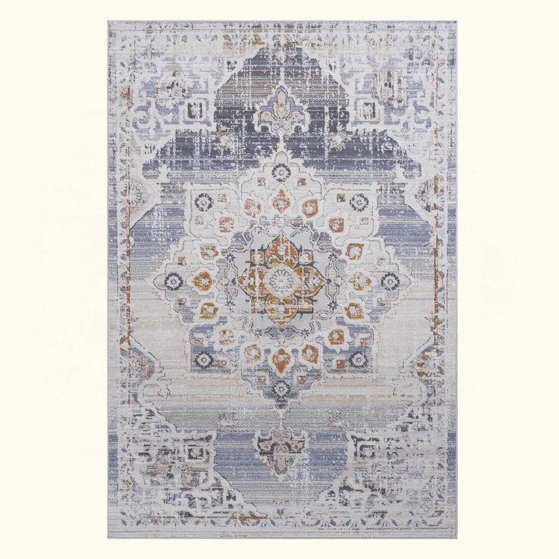Tapis de salle à manger Medallion, Rectangle 7 pi 9 po x 10 pi