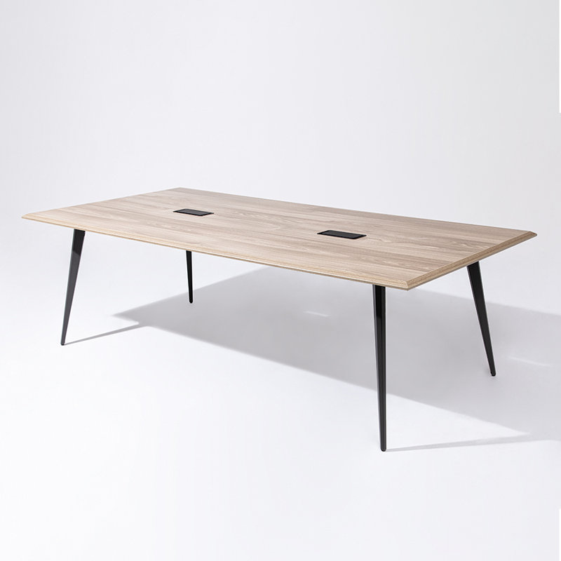 Table de conférence rectangulaire Bexley, Orme pâle, H 29,53 po x L 118,11 po x l 47,24 po
