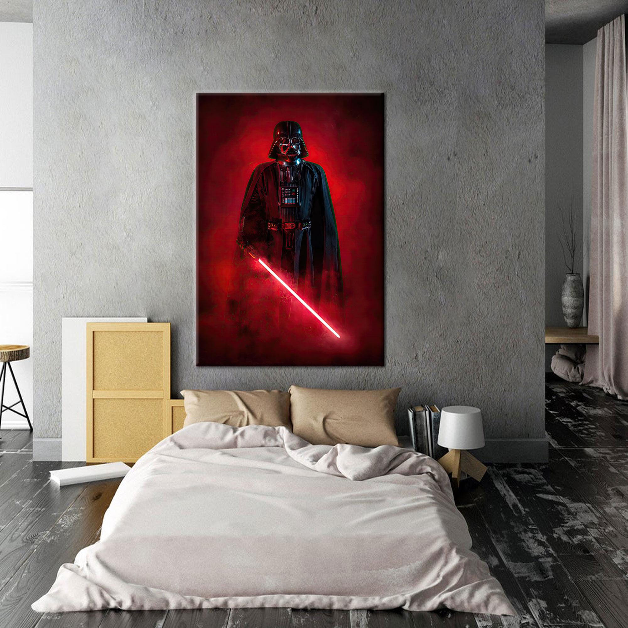 kayra export Personalized Starwars Inspired Modern 3D Black Canvas