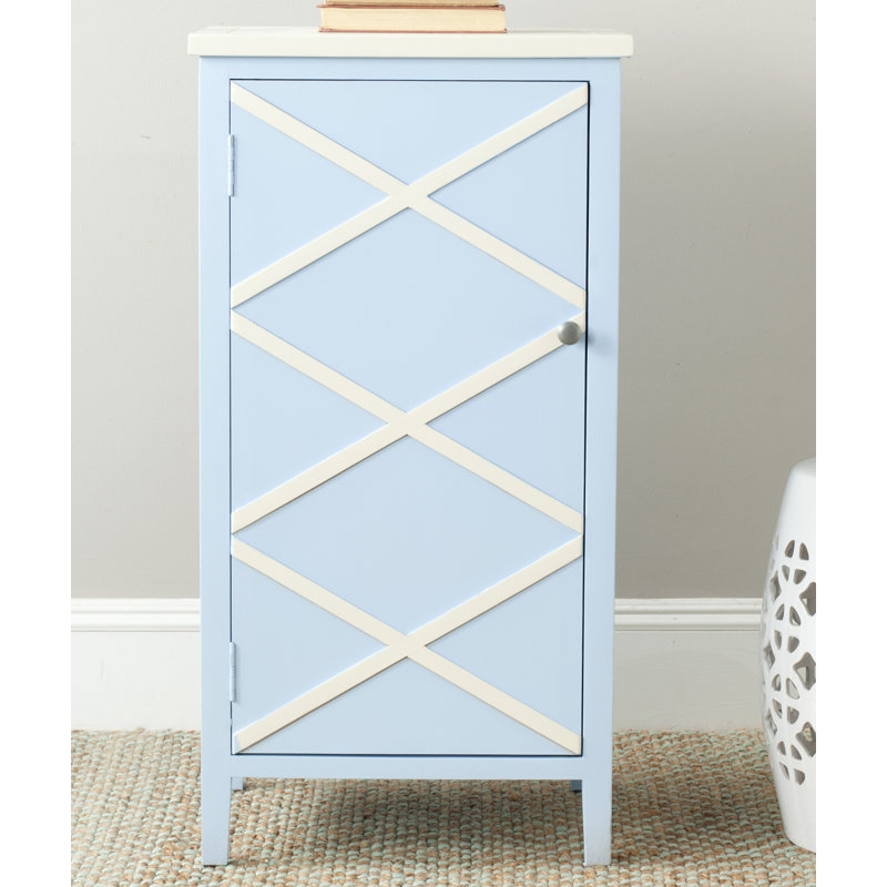 Armoire d'appoint 1 porte Jenny, Bleu clair
