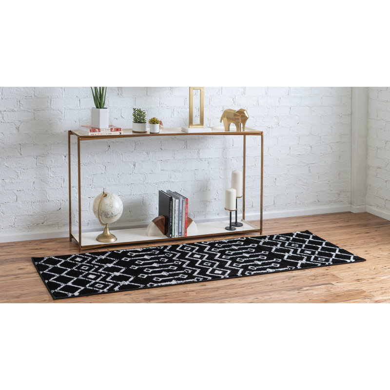 Moroccan Area Rug, Runner 76 x 249cm