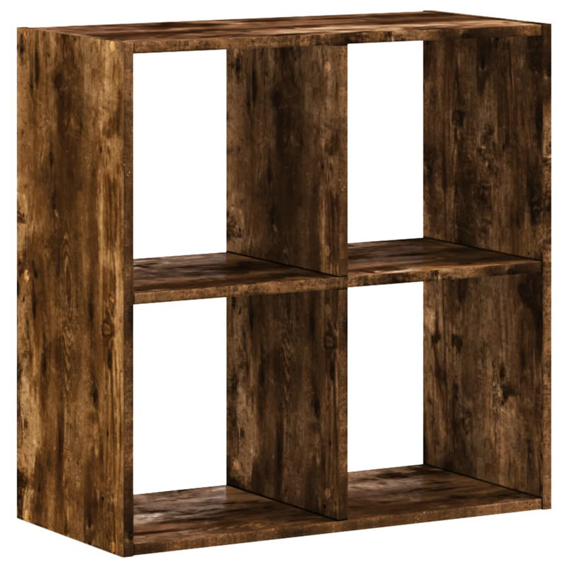 Selven 68.5cm H x 68.5cm W Bookcase, Smoked Oak