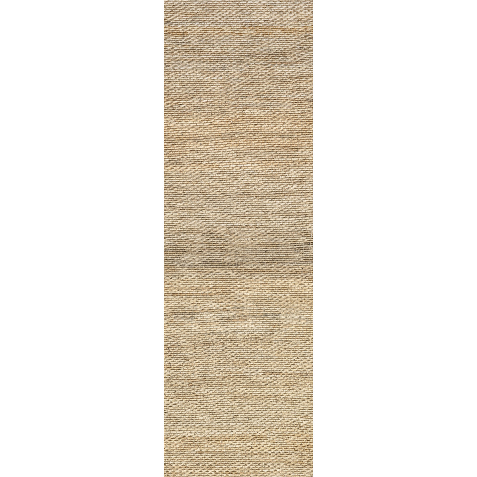 Natural Hand-Woven Jute Rug, Runner 2'6" x 10'