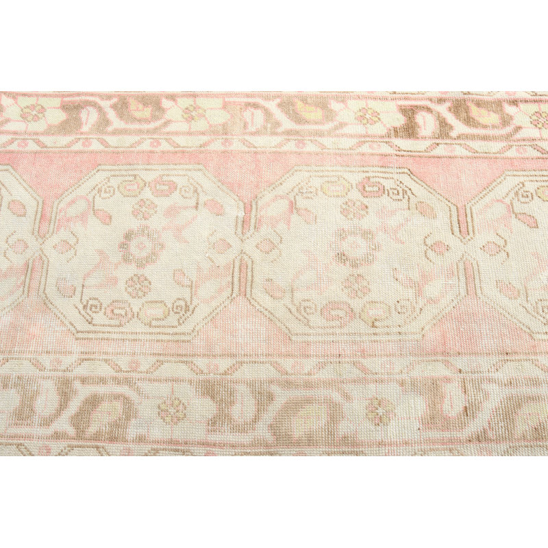 Tapis de couloir turc antique aux couleurs vives, parfait pour le salon et le couloir