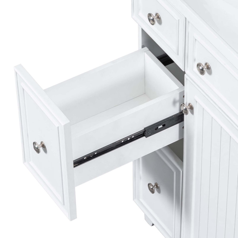 (Cabinet seulement) Base de meuble-lavabo avec porte et 2 tiroirs