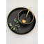 Bol noir avec bordure dorée «The Luxury Collection» - petit 4,5 po