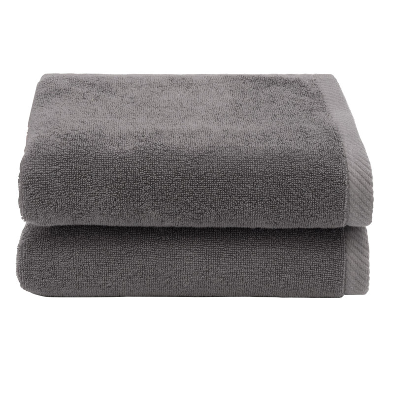 Midweight Hand Towel, Charcoal
