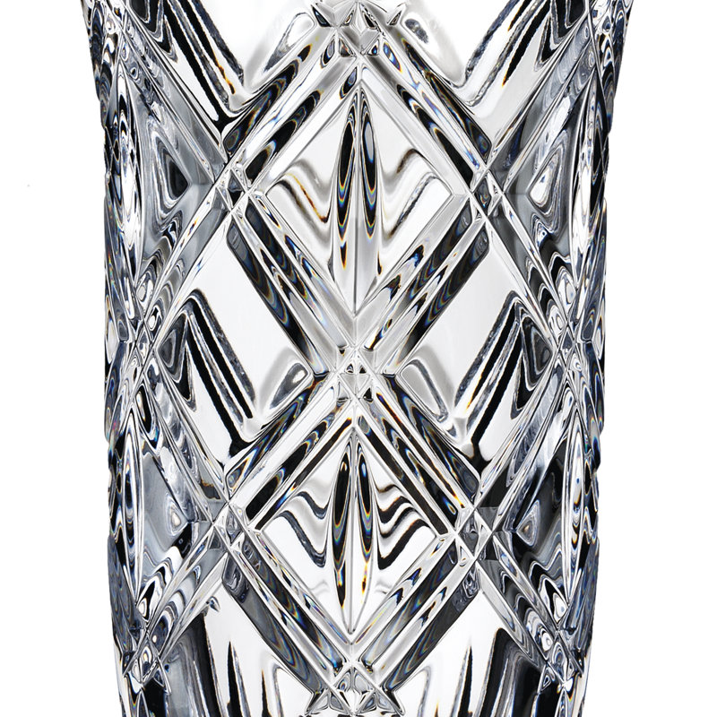 Marquis Lacey 9" Crystal Vase with Modern Design