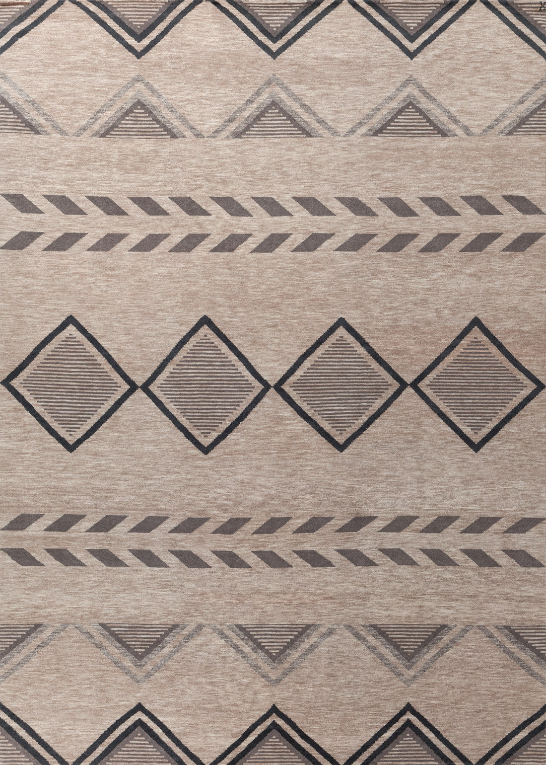 New Rugs Signag New Moon Rugs Mesa Southwestern Hand-Knotted Wool Area Rug in Natural ...